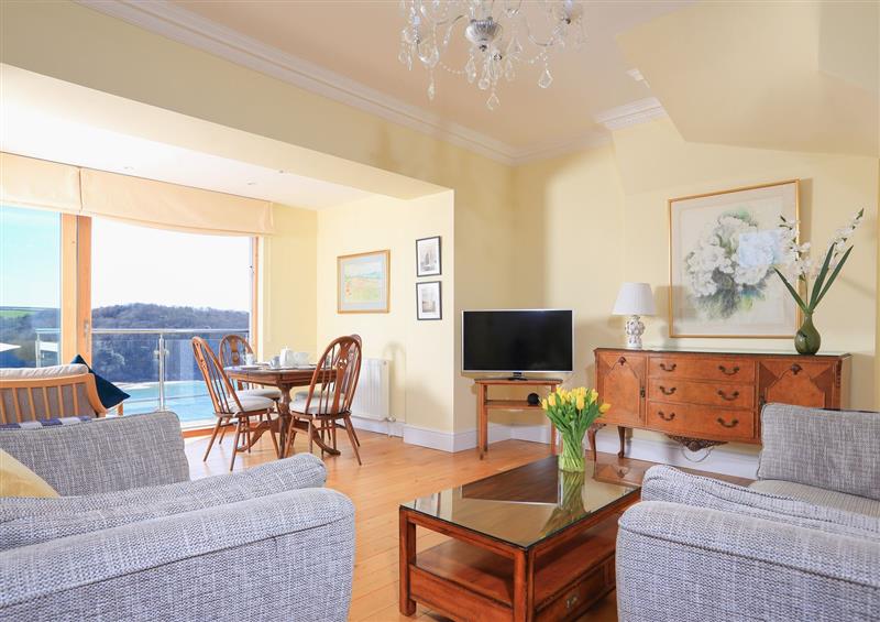 Relax in the living area at 2 Channel View, Salcombe