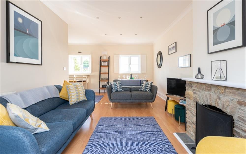 Spacious and bright dual-aspect sitting room at 2 Chapel Street in Blackawton