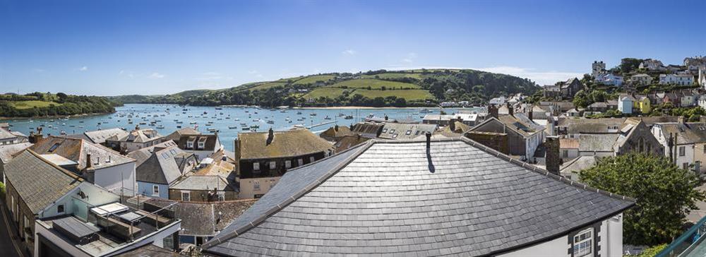Panoramic view from 2 Churchill House at 2 Churchill House in Market Street, Salcombe