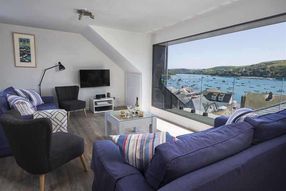 Superb views over Salcombe estuary from 2 Churchill House, Salcombe at 2 Churchill House in Market Street, Salcombe