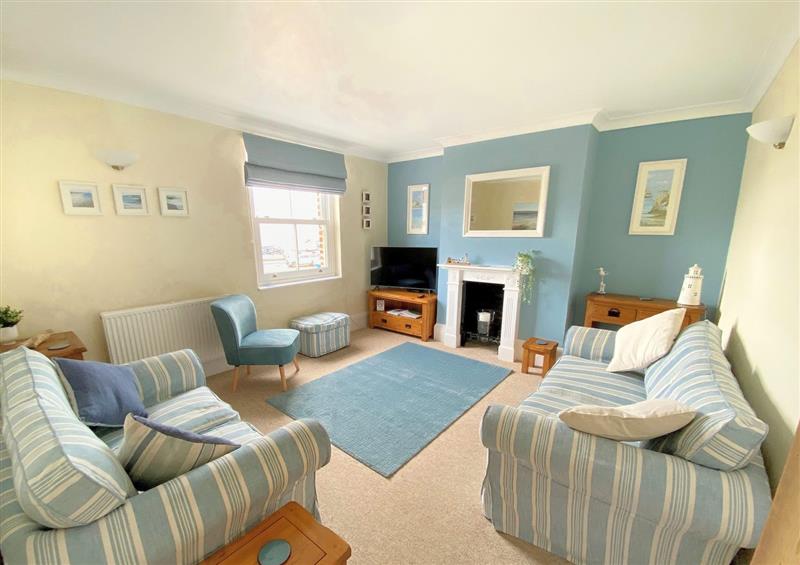 Relax in the living area at 2 Cobb View, Lyme Regis