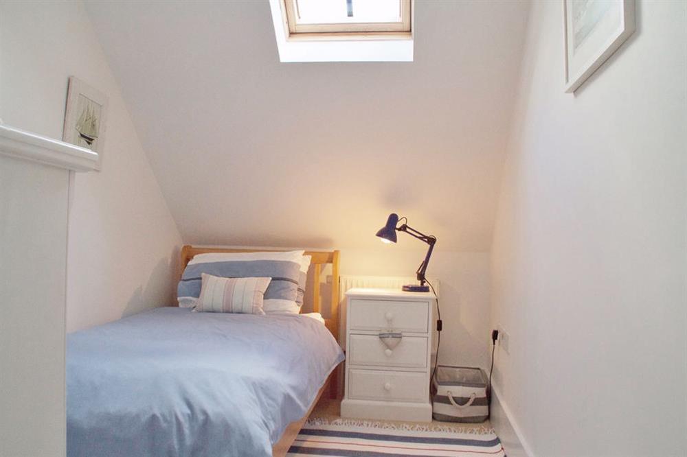 Single room built into the eaves (next to master bedroom) with 3' bed on 2nd floor at 2 Combehaven in Allenhayes Road, Salcombe
