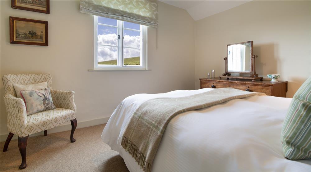 The double bedroom at 2 Currendon Cottages in Swanage, Dorset