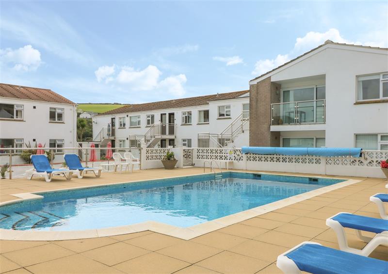 There is a swimming pool at 2 Europa Court, Mawgan Porth