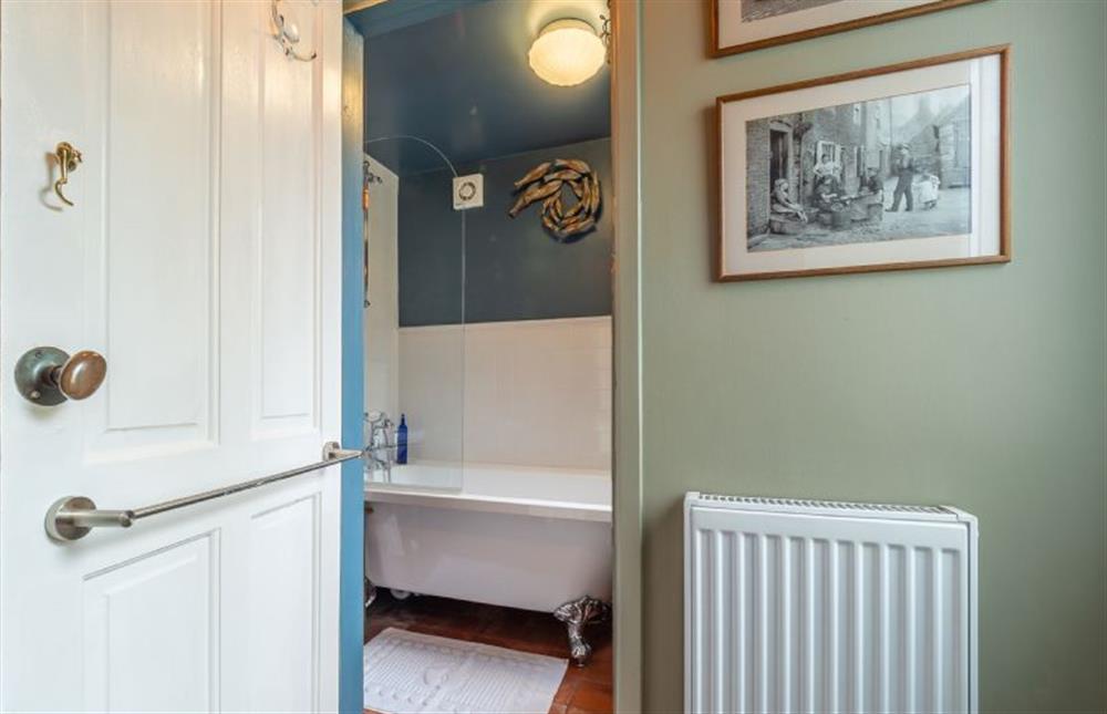 Rear hallway with views of the bathroom at 2 Fox Cottages, Darsham