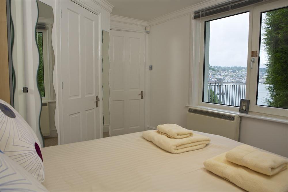 Double bedroom with views over the River Dart at 2 Galions Quay in , Dartmouth