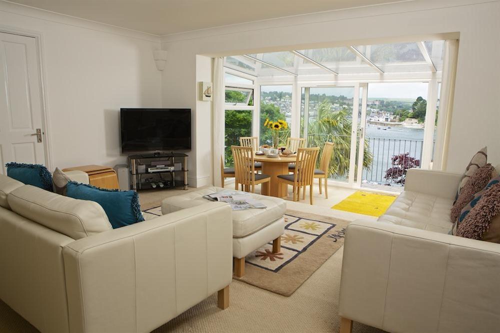 Lounge with large picture windows at 2 Galions Quay in , Dartmouth