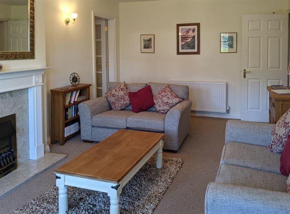 Comfortable living room with lovely views at 2 Greta Grove House in Keswick, Cumbria