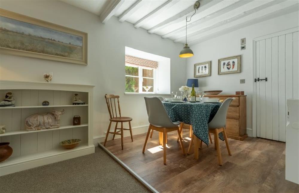 Ground floor: The dining area within the open-plan living space at 2 Hammond Square, Weybourne near Holt