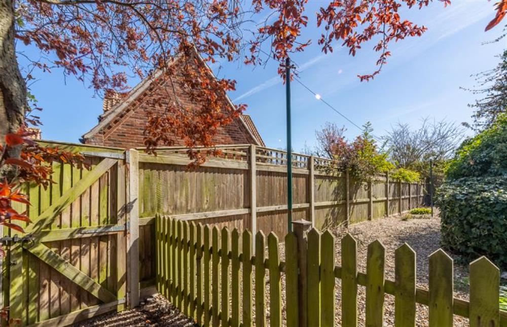Through the second gate you have access to a further private garden area at 2 Hammond Square, Weybourne near Holt