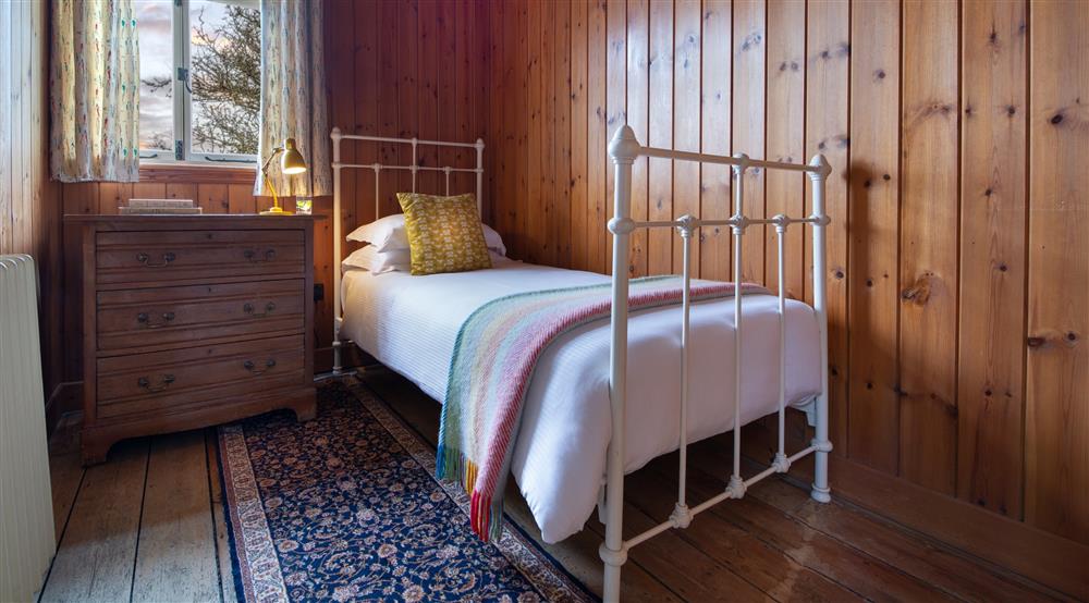 The single bedroom at 2 Heathland Cottages in Corfe Castle, Dorset