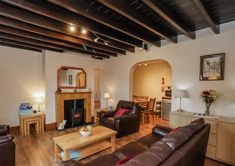 Relax in the living area at 2 High Stakesby Cottages, Whitby