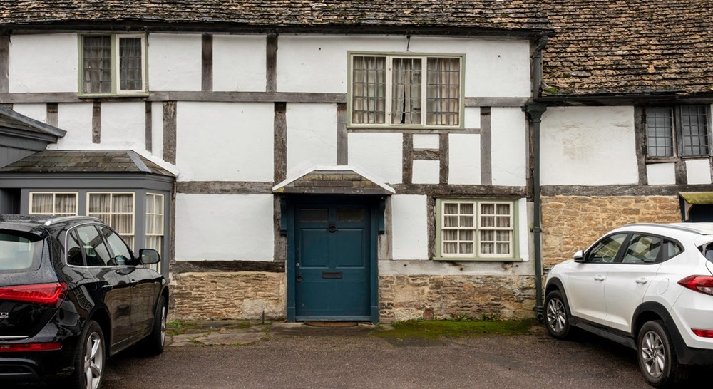 The pretty exterior of 2 High Street, Lacock, Wiltshire at 2 High Street in Chippenham, Wiltshire