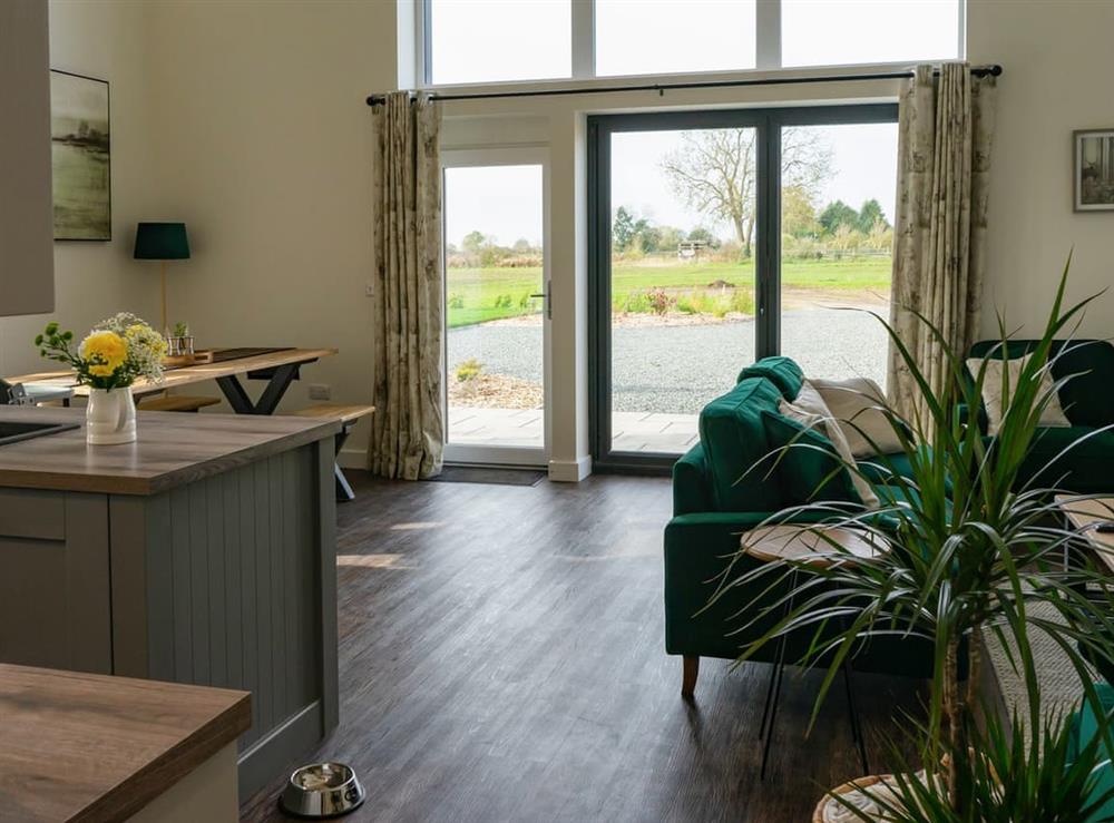 Open plan living space at 2 Home Farm Barns in Little Steeping, Lincolnshire