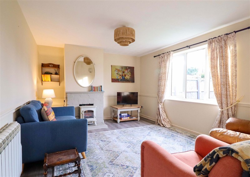 The living area at 2 Horseshoe Road, Chirbury