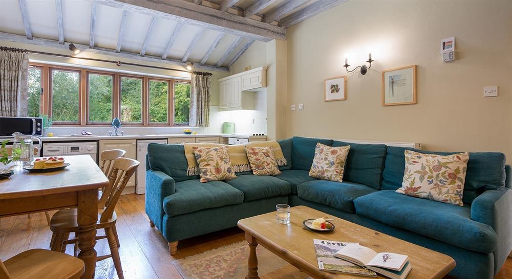 The family sitting room at 2 Horsey Barns in Horsey, Norfolk