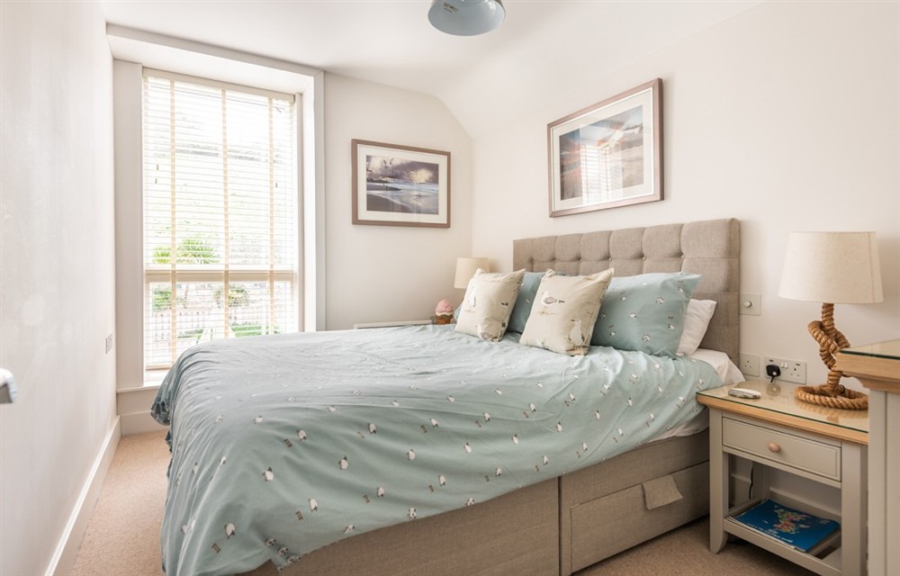 One of the bedrooms at 2 Island Place (Harbour Lights) in Salcombe