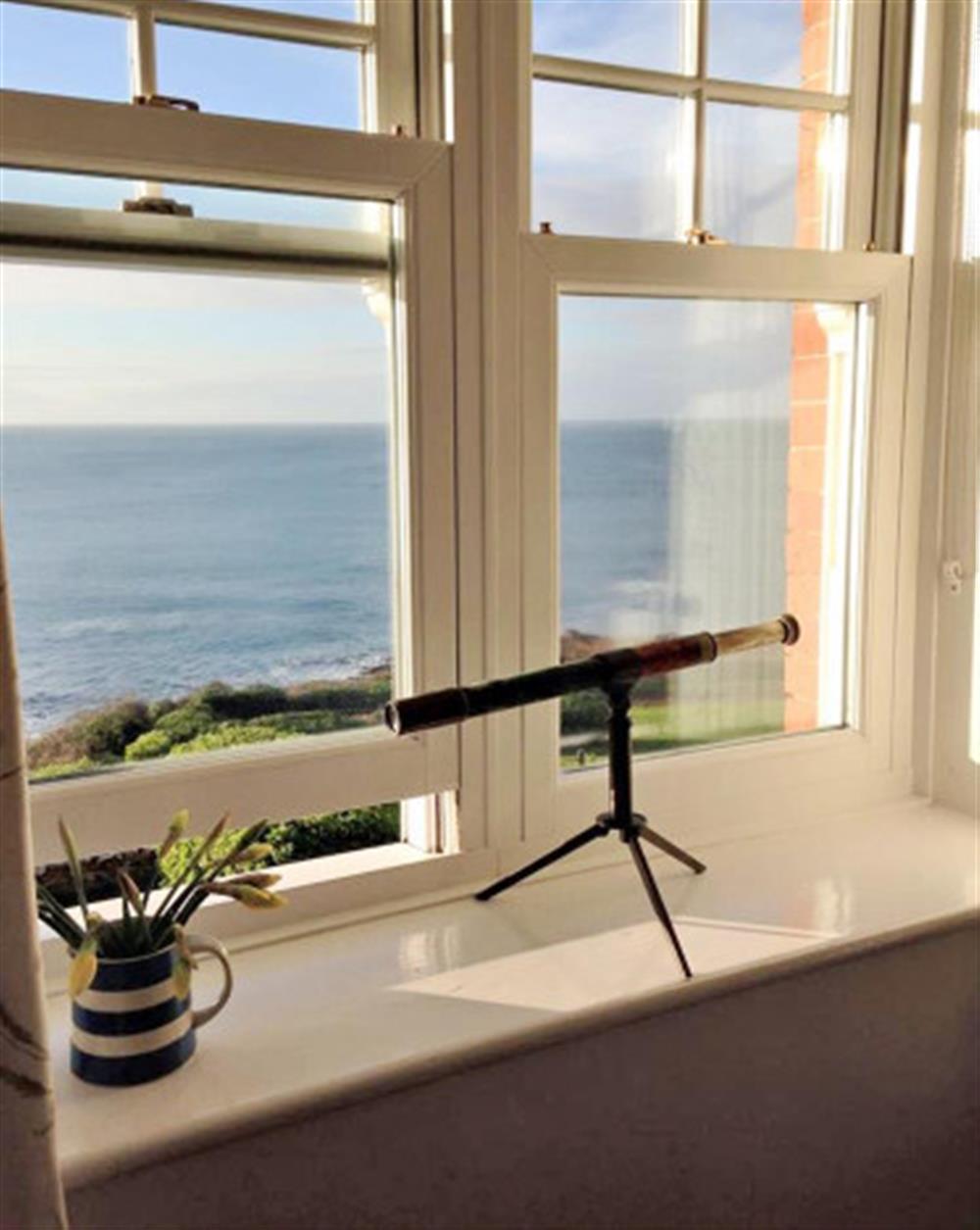 Great views of the sea from the lounge window.  at 2 Ivy Cove in Lannacombe