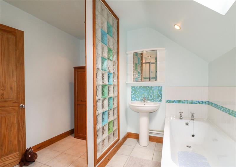 The bathroom at 2 Miners Arms Cottages, Carsington near Wirksworth