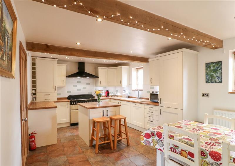 This is the kitchen at 2 Miners Arms Cottages, Carsington near Wirksworth