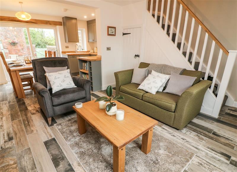 The living area at 2 Morton Cottages, Winmarleigh near Garstang