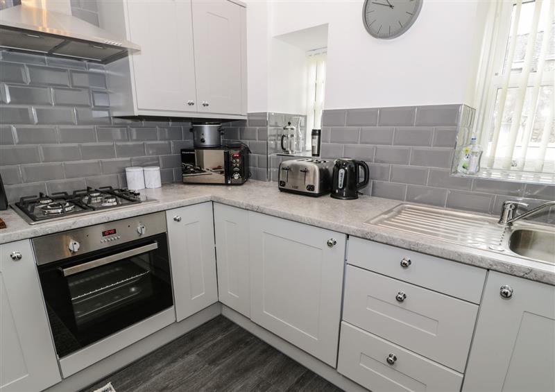 The kitchen at 2 Mountain View, Talwrn near Llangefni