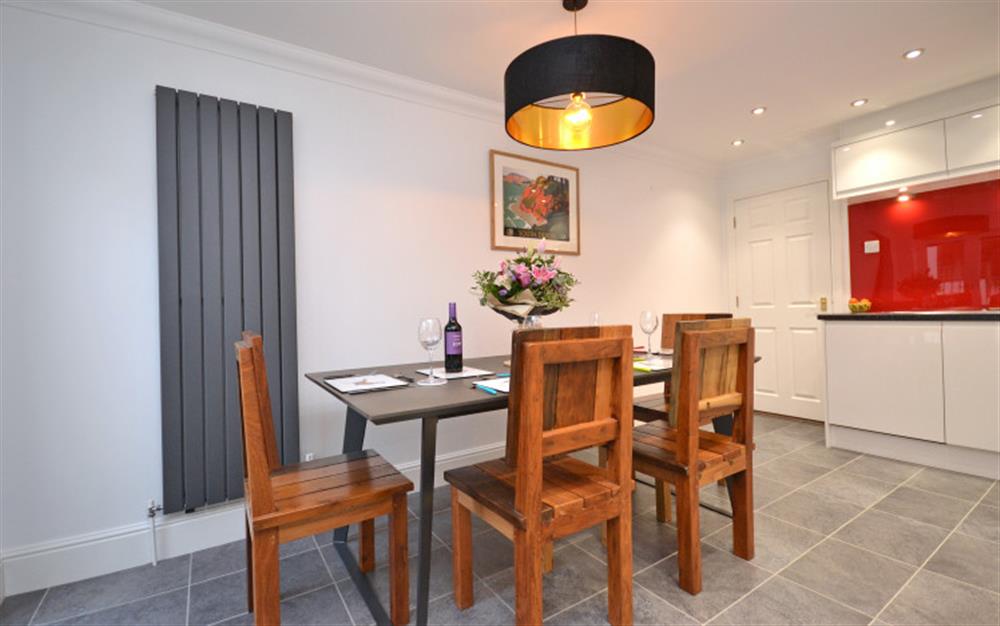 Another view of the dining area. at 2 North Castle Mews in Totnes