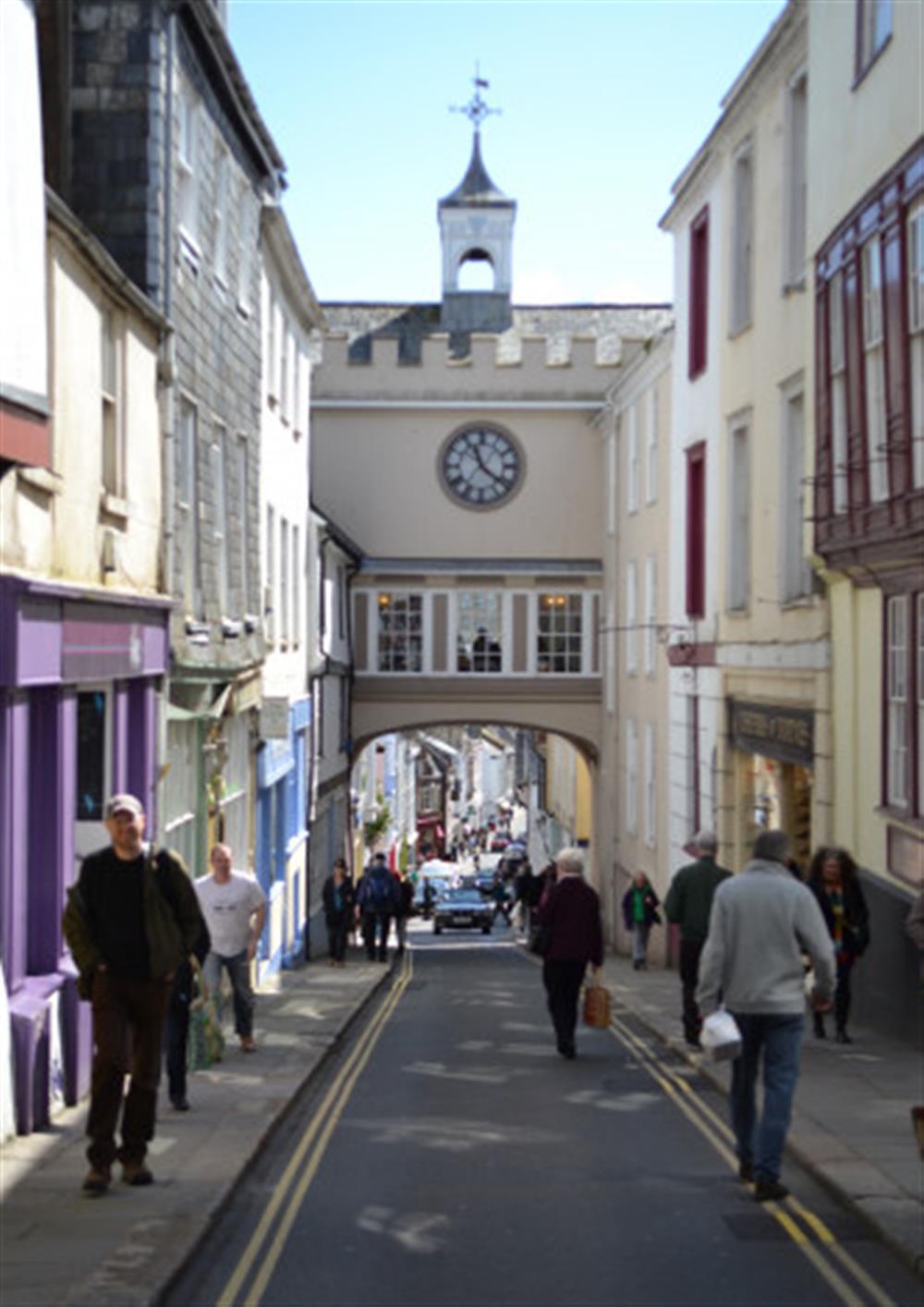 The historic centre of Totnes. at 2 North Castle Mews in Totnes