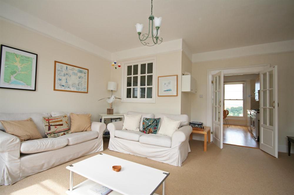 Doors from lounge to Kitchen/Dining area at 2 North Crest House in Allenhayes Road, Salcombe