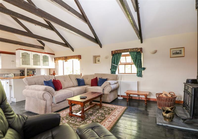 The living room at 2 Pencoose Barns, St Erme near Truro