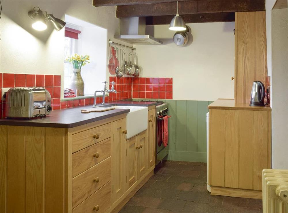 Well-equipped kitchen at 2 Penrhiw in Abercych, near Newcastle Emlyn, Dyfed