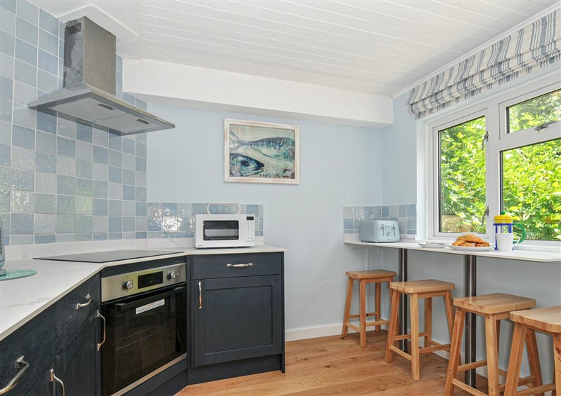 The kitchen at 2 Porthilly Cottages, Rock