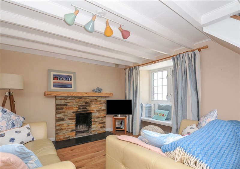 The living room at 2 Porthilly Cottages, Rock