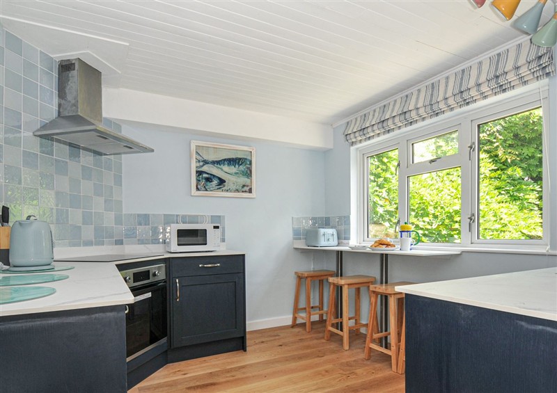This is the kitchen at 2 Porthilly Cottages, Rock