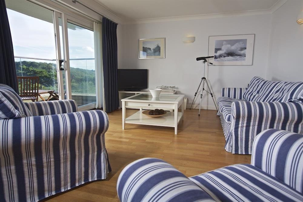 Open plan lounge with wonderful views at 2 Poundstone Court in , Salcombe