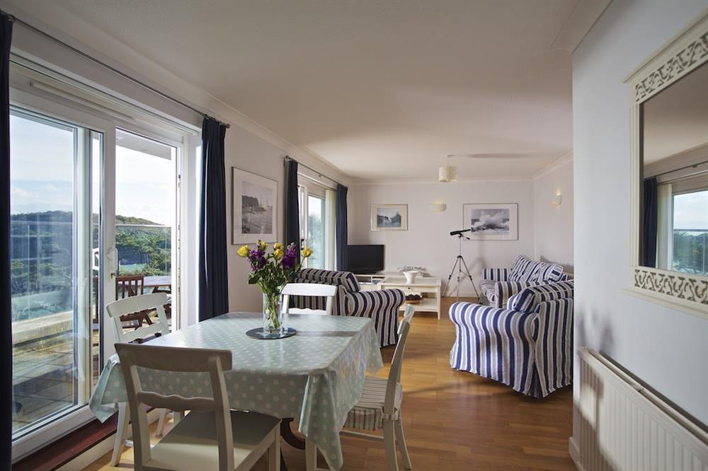 Open plan sitting/dining room with wonderful views at 2 Poundstone Court in , Salcombe