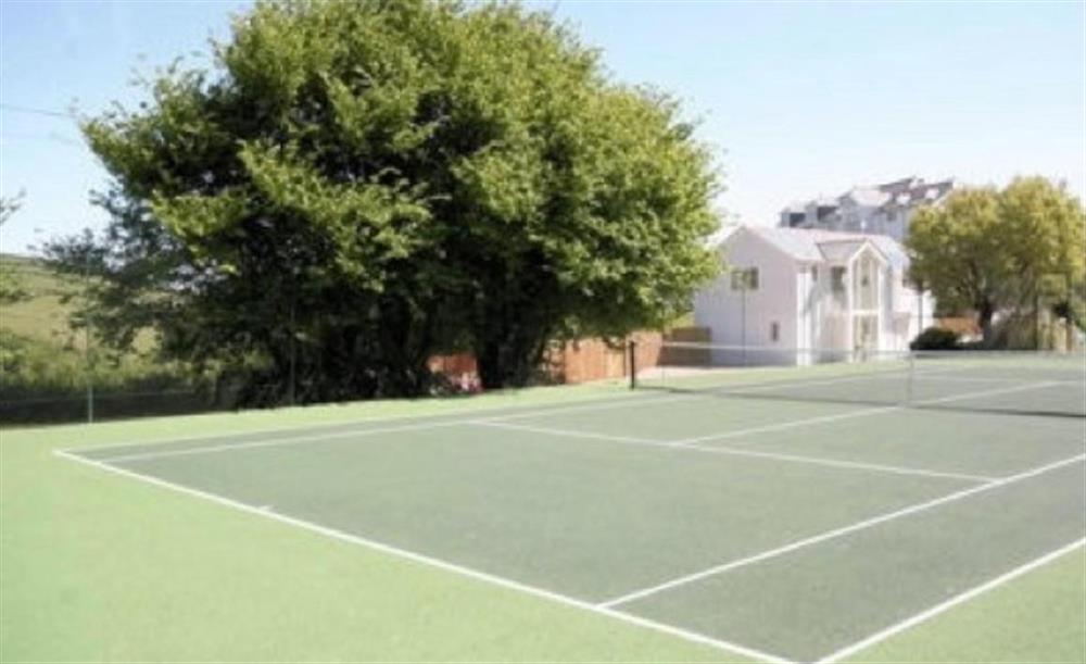 Another view of the tennis court