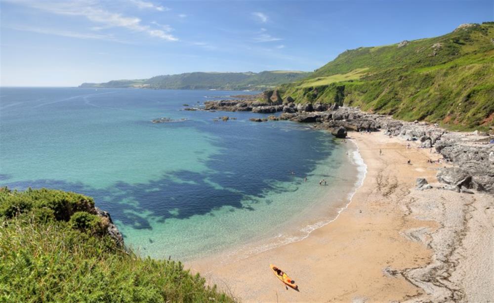Beautiful Mattiscombe sands a scenic walk away at 2 Prospect House in Hallsands