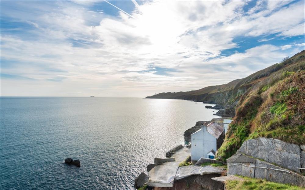 Stunning views across the bay to Start Point at 2 Prospect House in Hallsands