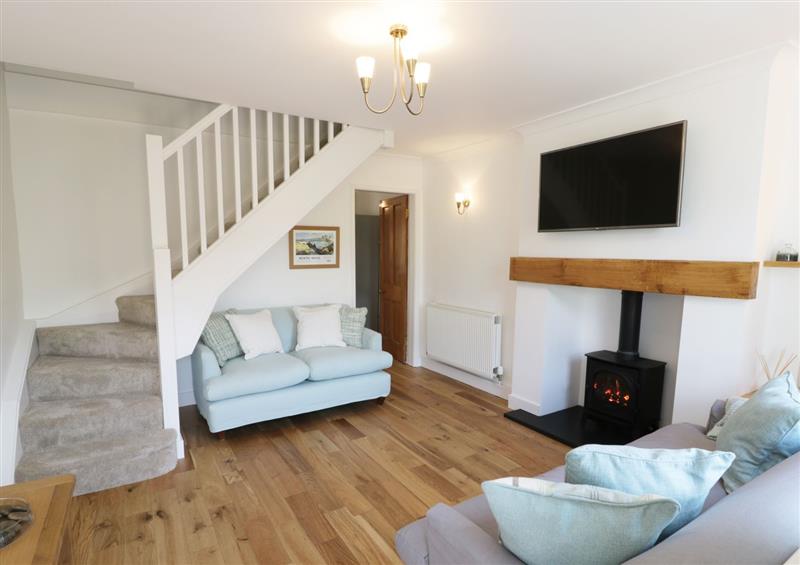 The living area at 2 Railway View, Conwy