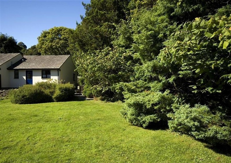 This is the garden at 2 Riverside Cottage, Ambleside