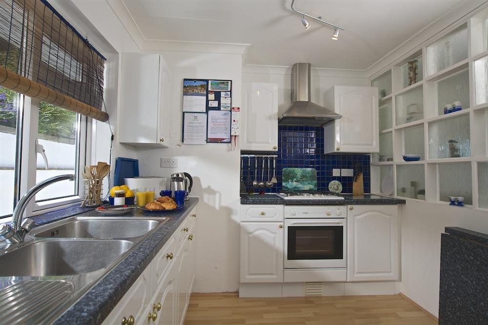 Kitchen at 2 Rockmount in Knowle Road, Salcombe