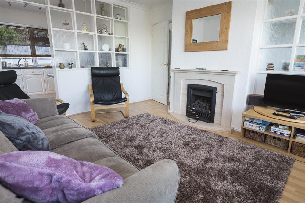Light and bright dual aspect living room at 2 Rockmount in Knowle Road, Salcombe