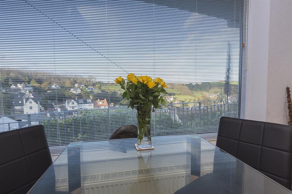 Lounge with large picture window to take in the view at 2 Rockmount in Knowle Road, Salcombe