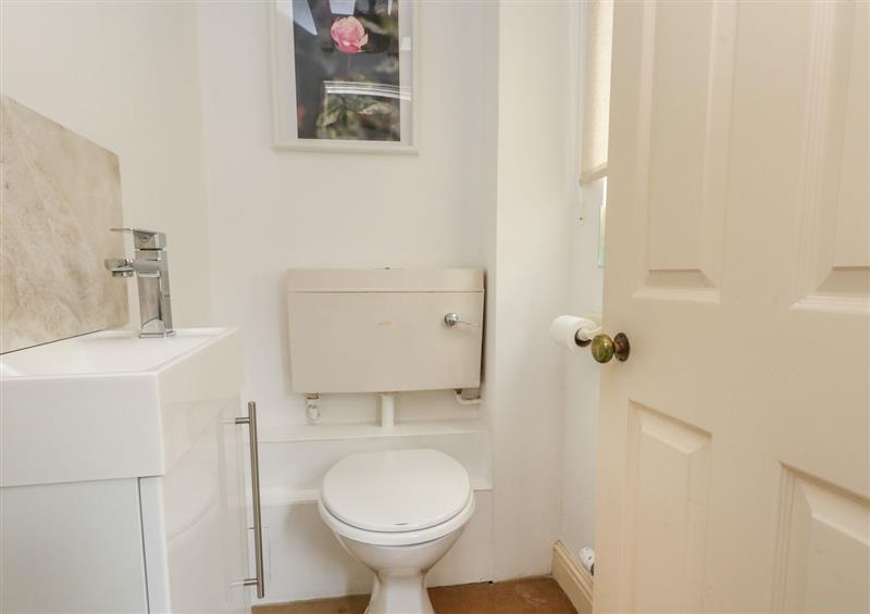 This is the bathroom at 2 Rose Cottages, Litton Cheney near Burton Bradstock