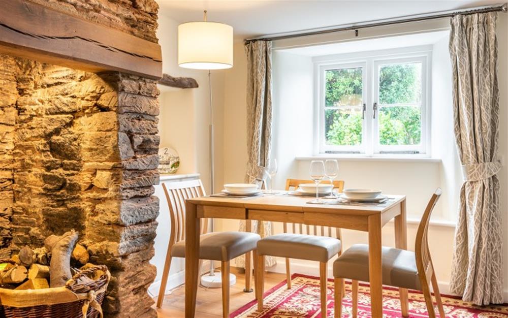 Space to dine inside and out at 2 Rose Cottages in Sherford