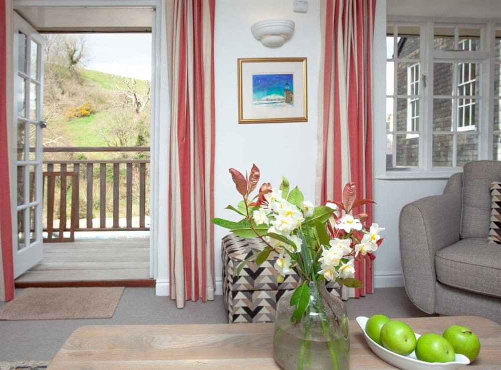 Access to the terrace at 2 Salle Cottage in Bow Creek, Nr Totnes, South Devon., Great Britain