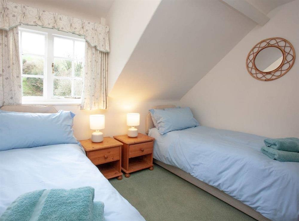 Twin bedroom (photo 3) at 2 Salle Cottage in Bow Creek, Nr Totnes, South Devon., Great Britain