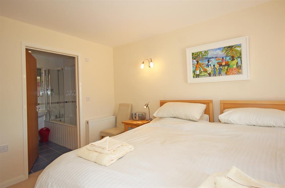 Second bedroom with super-King size bed (can be split into two singles on request) (photo 2) at 2 Sea Gardens in Hope Cove, Nr Kingsbridge