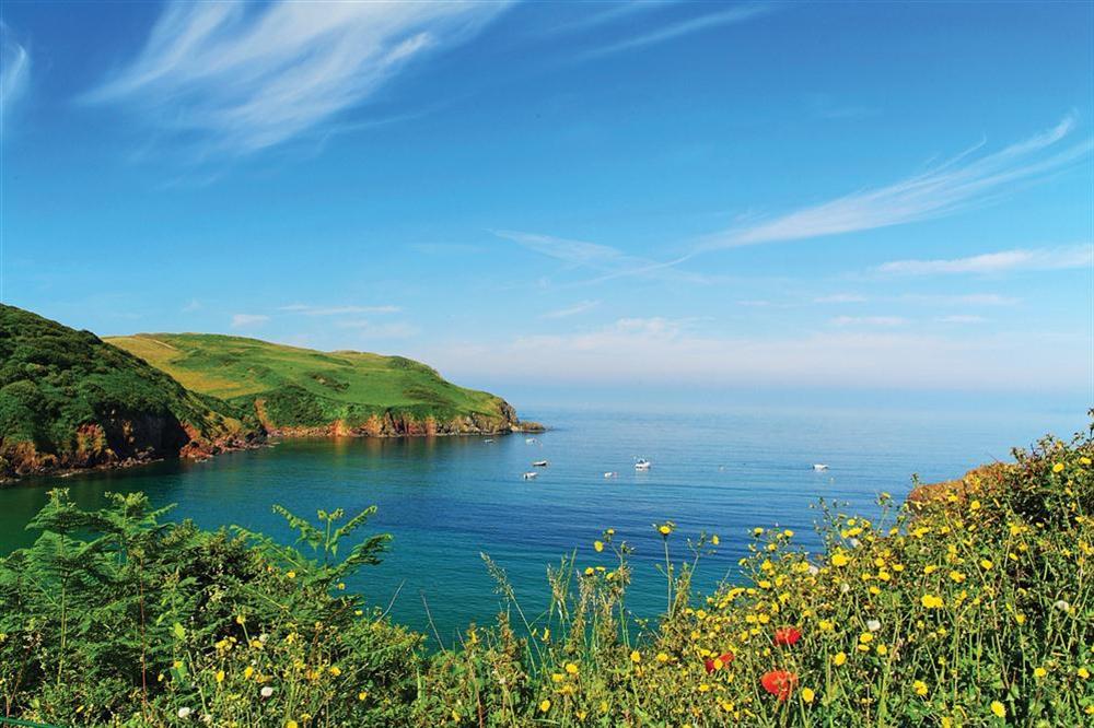 The South Devon Coast Path is within a few yards of the property at 2 Sea Gardens in Hope Cove, Nr Kingsbridge